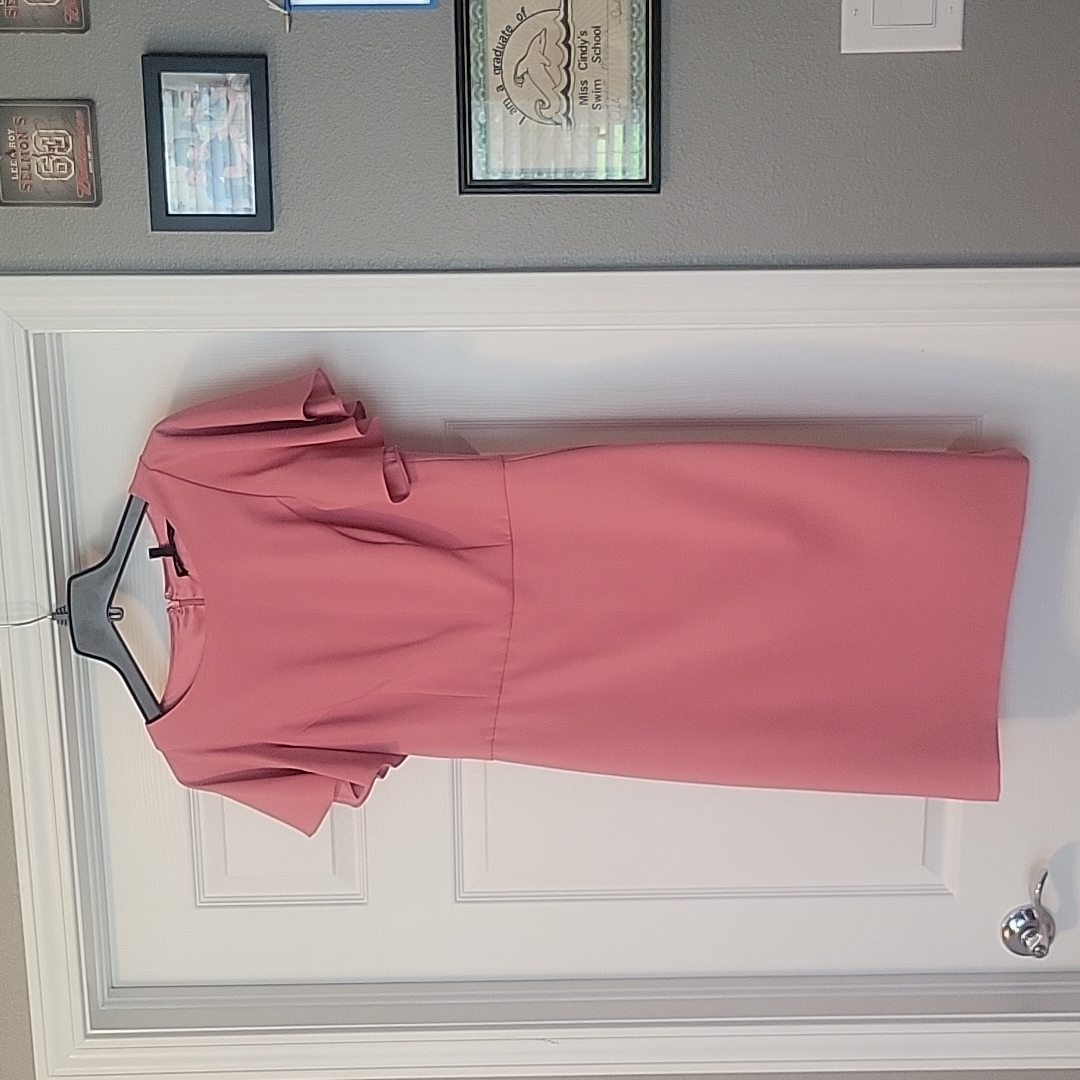 Nwt White House Black Market Pink Dress Size 6